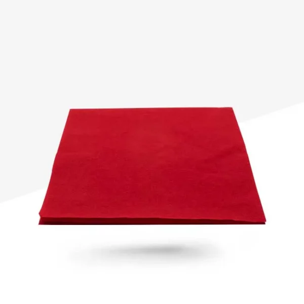 Serviette papier rouge 40x40 – Image 2